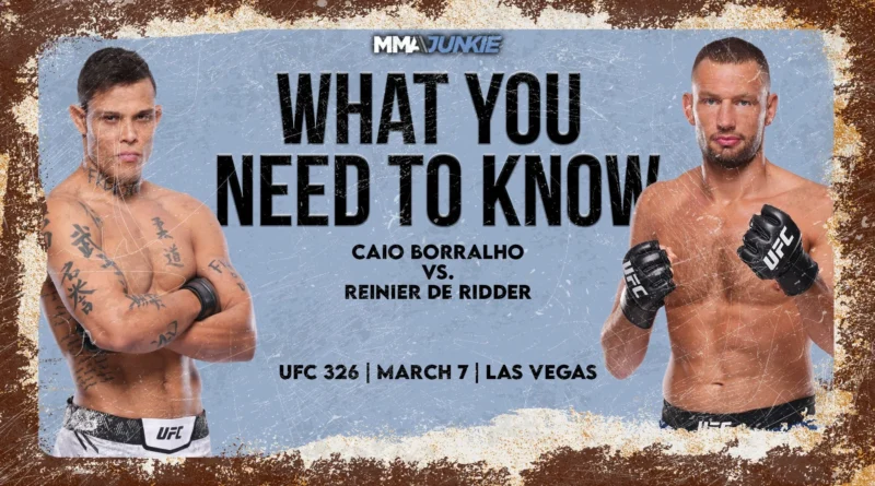 Caio Borralho vs. Reinier de Ridder